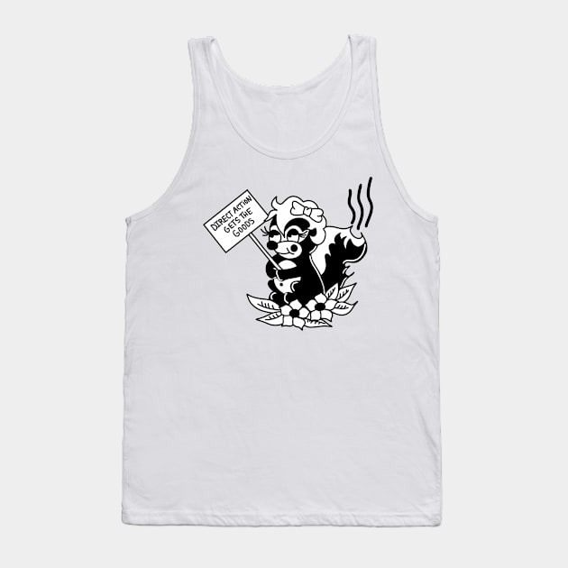 DIRECT ACTION GETS THE GOODS Tank Top by TriciaRobinsonIllustration